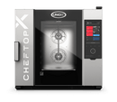 Cuptor UNOX pentru bucătărie CHEFTOP-X 6 tăvi GN 2/1 alimentare gaz comenzi digitale Digital.ID — balama stânga
