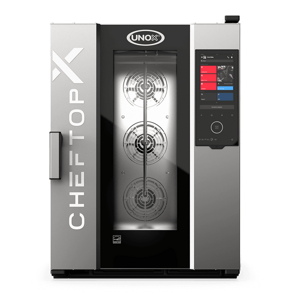 Cuptor UNOX pentru bucătărie CHEFTOP-X 10 tăvi GN 1/1 alimentare electrică comenzi digitale Digital.ID — balama stânga