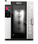 Cuptor UNOX pentru bucătărie CHEFTOP-X 10 tăvi GN 2/1 alimentare electrică comenzi digitale Digital.ID — balama dreapta