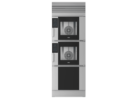 Cuptor UNOX pentru bucătărie CHEFTOP MIND.Maps VISTA 2 × 5 tăvi GN 1/1 (cameră dublă) alimentare electrică comenzi digitale PLUS — balama stânga