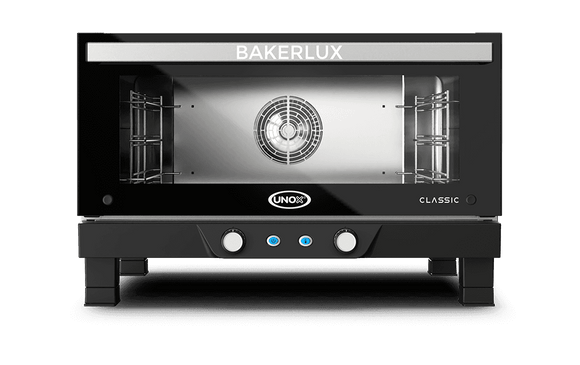 Cuptor UNOX pentru patiserie BAKERLUX CLASSIC convecție 3 tăvi 600×400 alimentare electrică — ușă rabatabilă · XENA-03EU-MADN — model nou 2026