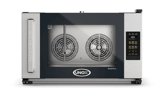 Cuptor UNOX pentru patiserie BAKERLUX SHOP.Pro MASTER 4 tăvi 600×400 alimentare electrică — balama stânga · XEFR-04EU-EMLV-MT