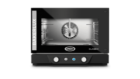 Cuptor UNOX pentru patiserie BAKERLUX CLASSIC convecție cu umiditate 3 tăvi 460×330 alimentare electrică — balama pe stânga · XENA-03HS-MALV — model nou 2026