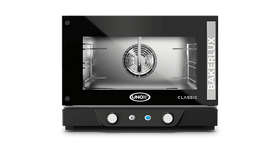 Cuptor UNOX pentru patiserie BAKERLUX CLASSIC convecție cu umiditate 3 tăvi 460×330 alimentare electrică — balama pe dreapta · XENA-03HS-MARV — model nou 2026