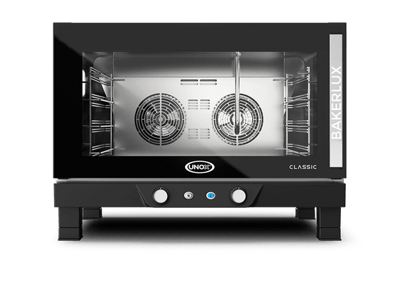 Cuptor UNOX pentru patiserie BAKERLUX CLASSIC convecție cu umiditate 4 tăvi 600×400 alimentare electrică — balama pe dreapta · XENA-04EU-EARP — model nou 2026