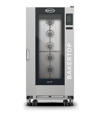 Cuptor UNOX pentru patiserie BAKERTOP MIND.Maps PLUS BIG 16 tăvi 600×400 alimentare gaz comenzi digitale PLUS — balama stânga