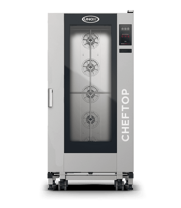 Cuptor UNOX pentru bucătărie CHEFTOP MIND.Maps ONE BIG 20 tăvi GN 1/1 alimentare electrică comenzi digitale ONE — balama stânga