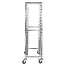 Carucior etajera mobil gastronomic pentru tavi 62x47x174 cm inox-3