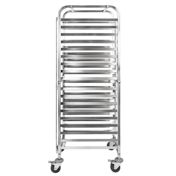 Carucior etajera mobil gastronomic pentru tavi 62x47x174 cm inox