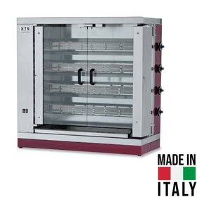 Rotisor pe gaz, 4 tije, 16-20 pui, 24 kW