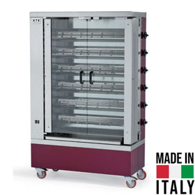 Rotisor pe gaz, 6 tije, 24-30 pui, 36 kW