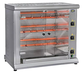 Rotisor electrica cu 3 axe - Capacitate 12 pui, Putere 6,6 kW, Alimentare 380V