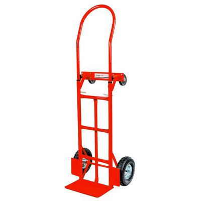 Carucior transport pliabil 2in1 depozit tip roaba 250 kg rosu