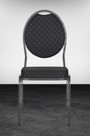 Scaun pentru evenimente HERMAN black, cadru metalic, capacitate 200 kg. - eurogastro.ro