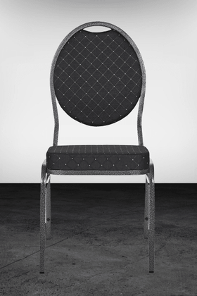 Scaun pentru evenimente HERMAN black, cadru metalic, capacitate 200 kg. - eurogastro.ro