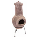 Semineu de gradina din lut RedFire Salamanca, maro-rosiatic, cu capac, pe picioare metalice