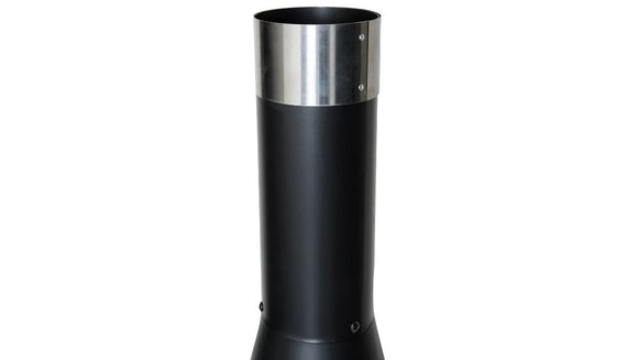 Cosul negru al semineului RedFire Kingston Medium, cu inel din inox