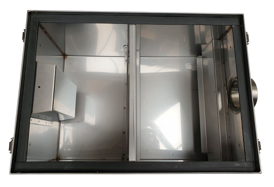 Separator grasimi inox pentru bucatarie, 22 L, cu filtru inox