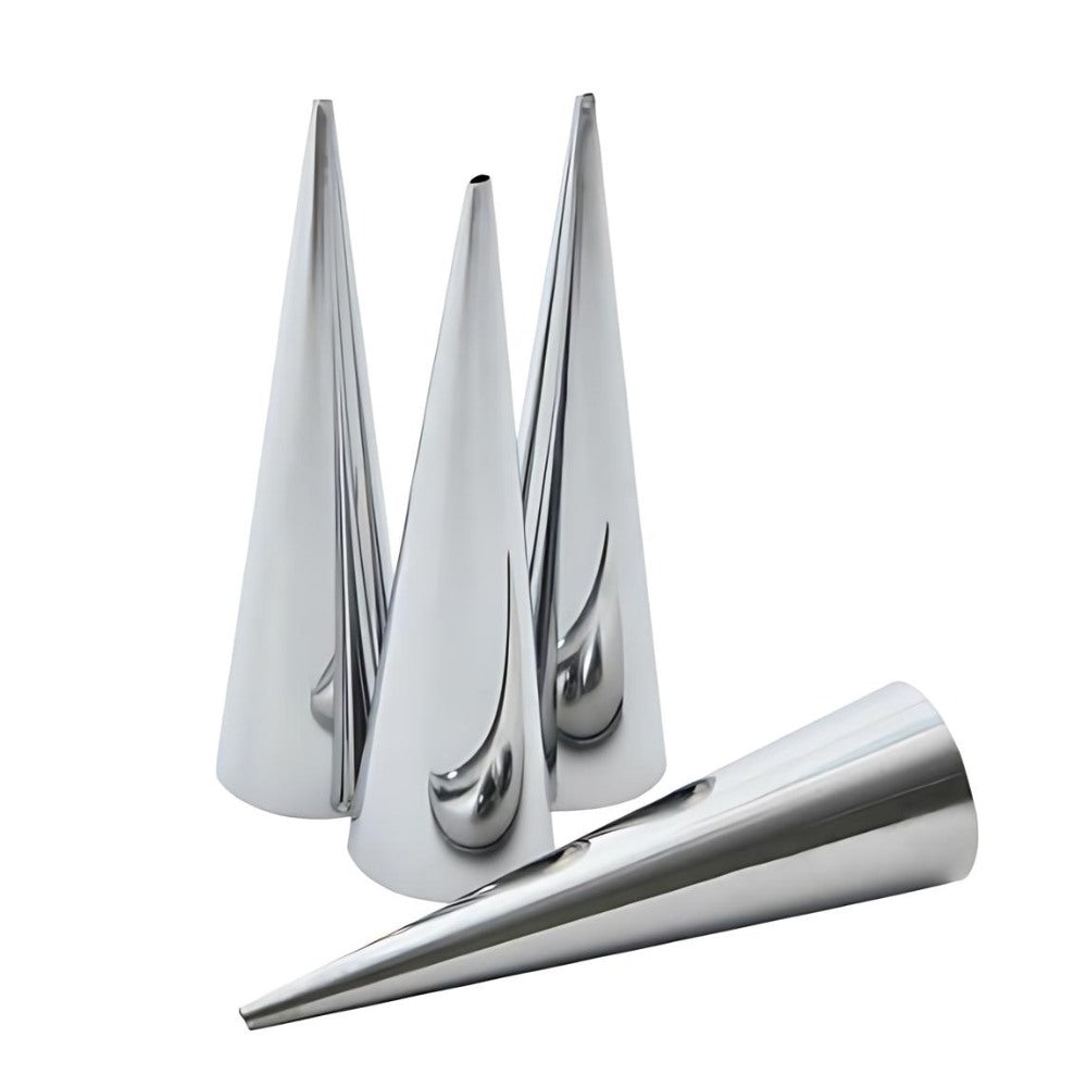 Set 4 forme conice pentru rulouri, cannolli, 12 cm