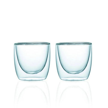 Set 2 pahare espresso 70 ml, sticla cu pereti dublii Setul de 2 pahare espresso