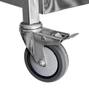 Carucior gastronomic de servire 85x45x90 cm 2 rafturi inox-5