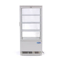 Vitrina refrigerata de banc, 78 Litri, cu iluminare, H 96 cm, negru-2