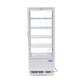 Vitrina refrigerata de banc, 98 Litri, cu iluminare, H 110 cm, alb - 0