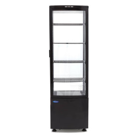 Vitrina refrigerata, 235 Litri, cu iluminare, H 170 cm, negru - 0