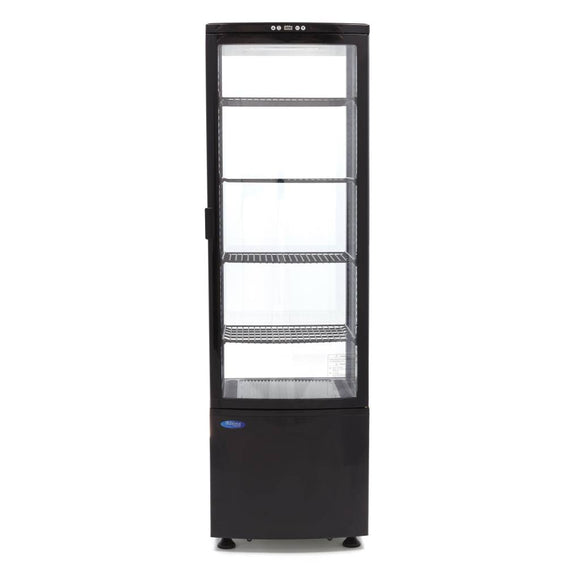 Vitrina refrigerata, 235 Litri, cu iluminare, H 170 cm, negru
