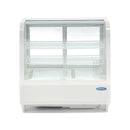 Vitrina refrigerata de banc 0°C /+12°C, racire ventilata, iluminare LED, cap. 100 Litri, latime 68 cm, alb-2