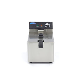Friteuza electrica de banc, 8L, 1 cos, 230V, 3,25kW Cu aceasta friteuza de inalta