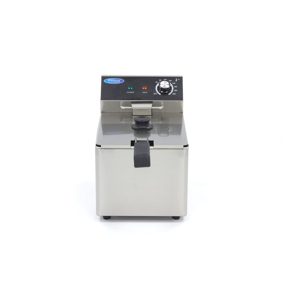 Friteuza electrica de banc, 8L, 1 cos, 230V, 3,25kW Cu aceasta friteuza de inalta