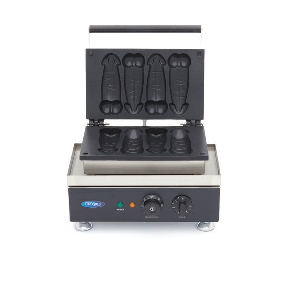 Aparat de copt vafe Maxima, 4 vafe in forma de penis, 1,5 kW
