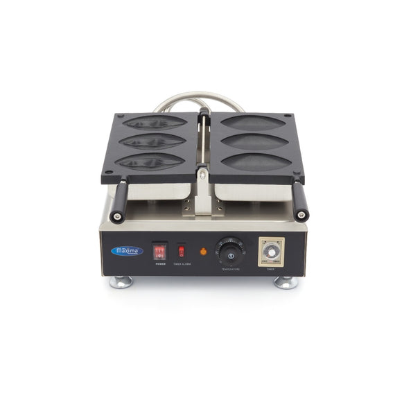 Aparat de copt vafe rotativ Maxima, 3 vafe in forma de vulva, 1,56 kW