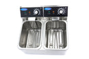 Friteuza electrica de banc 2x4L, 2 cosuri, 230V, 5kW Friteuza electrica dubla cu o