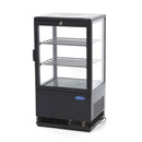 Vitrina refrigerata de banc, 58 Litri, cu iluminare, H 81 cm, negru-1