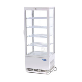 Vitrina refrigerata de banc, 98 Litri, cu iluminare, H 110 cm, alb