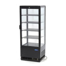 Vitrina refrigerata de banc, 98 Litri, cu iluminare, H 110 cm, negru-1