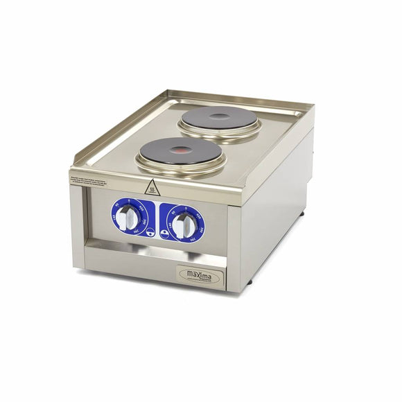 Masina de gatit electrica cu 2 plite Maxima, linia 600, 40cm, 230V, 3,5kW