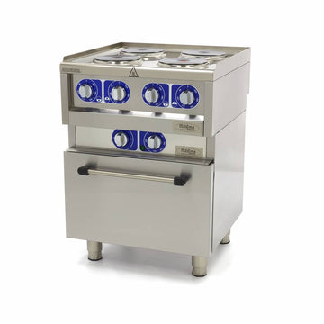 Masina de gatit electrica cu 4 plite si cuptor Maxima, linia 600, 60cm, 380V, 10kW