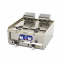 Friteuza electrica 2x10L Maxima, linia 600, 2 cosuri, robinet de golire, 380V, 12kW