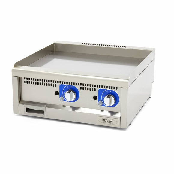 Plita fry top gaz Maxima, neted, linia 600, 60cm, 5kW