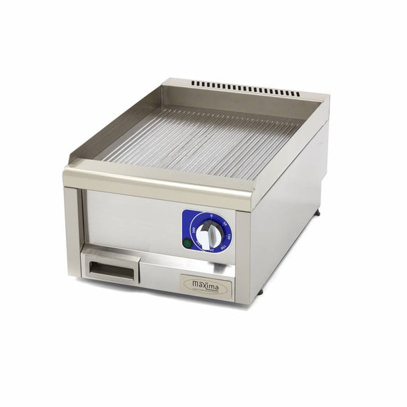 Plita fry top electric Maxima, striat, linia 600, 40cm, 230V, 3kW