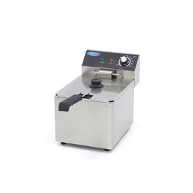 Friteuza electrica de banc, 8L, 1 cos, 230V, 3,25kW Cu aceasta friteuza de inalta