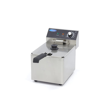 Friteuza electrica de banc, 8L, 1 cos, 230V, 3,25kW Cu aceasta friteuza de inalta