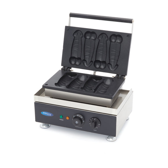 Aparat de copt vafe Maxima, 4 vafe in forma de penis, 1,5 kW