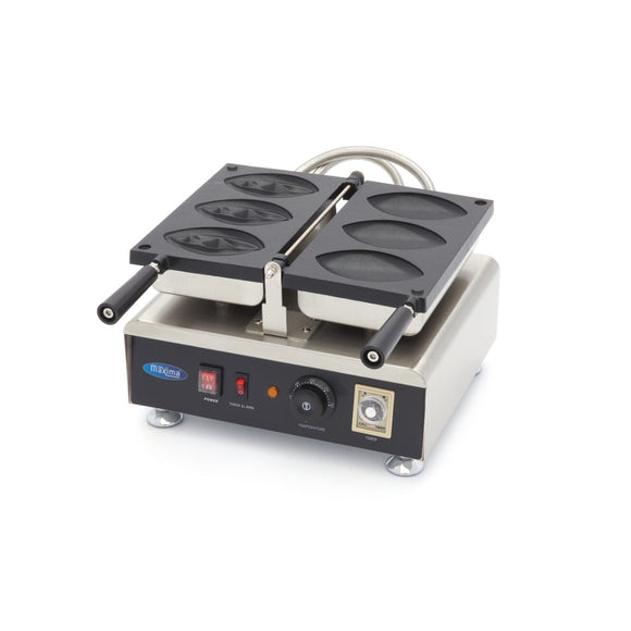 Aparat de copt vafe rotativ Maxima, 3 vafe in forma de vulva, 1,56 kW