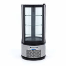 Vitrina refrigerata de banc 0°C /+12°C, model rotund, racire ventilata, cap. 100 Litri, H 103 cm-2