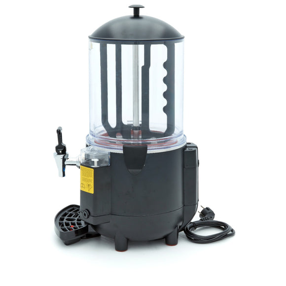 Dozator de ciocolata calda - 10L, negru, incalzire tip bain marie pe aburi