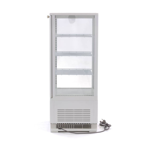Vitrina refrigerata de banc, 78 Litri, cu iluminare, H 96 cm, negru